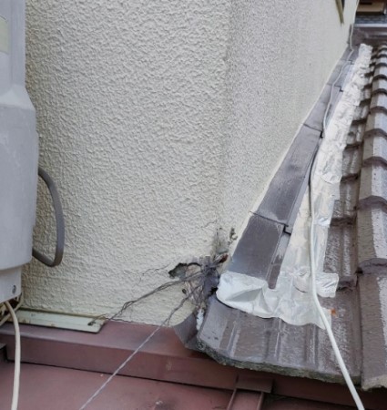 外壁ひび割れ　構造クラック